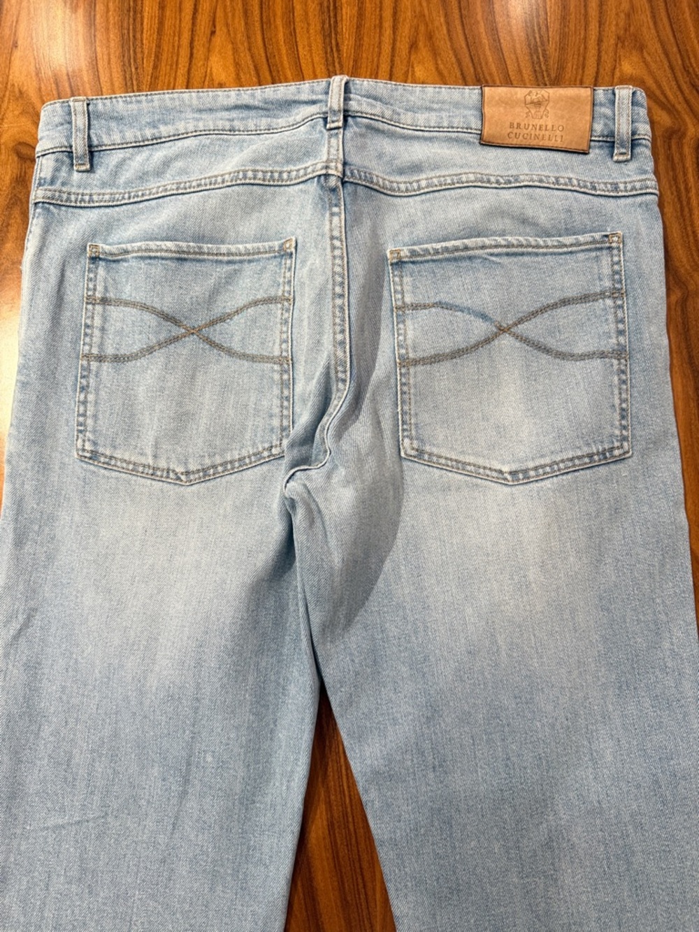 Brunello Cucinelli Light Wash Slim Straight Jeans